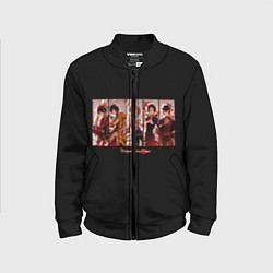 Бомбер детский Великий из бродячих псов, цвет: 3D-черный