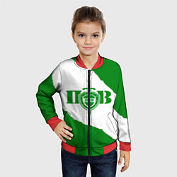 Бомбер детский Пограничные Войска, цвет: 3D-красный — фото 2