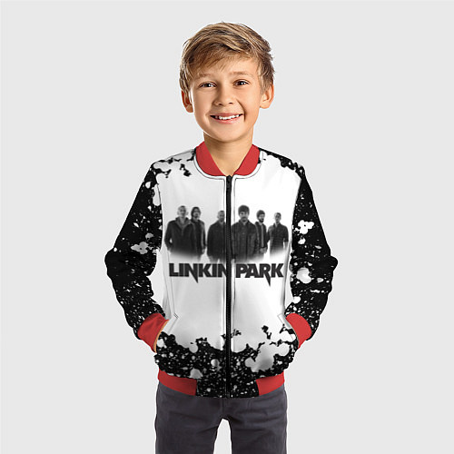 Детский бомбер LINKIN PARKспина / 3D-Красный – фото 3
