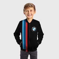 Бомбер детский BMW, цвет: 3D-черный — фото 2