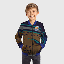 Бомбер детский Форма Cheetah, цвет: 3D-синий — фото 2