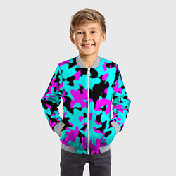 Бомбер детский Modern Camouflage, цвет: 3D-серый — фото 2