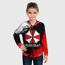 Бомбер детский RESIDENT EVIL UMBRELLA, цвет: 3D-красный — фото 2
