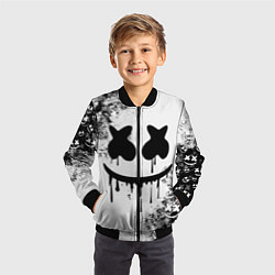 Бомбер детский Marshmello, цвет: 3D-черный — фото 2