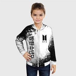 Бомбер детский BTS, цвет: 3D-белый — фото 2