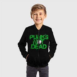 Бомбер детский Punks Not Dead, цвет: 3D-черный — фото 2