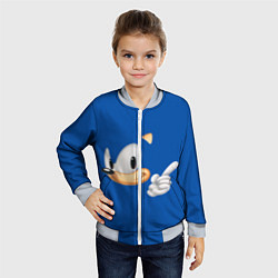 Бомбер детский Sonic, цвет: 3D-серый — фото 2