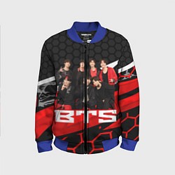 Бомбер детский BTS, цвет: 3D-синий