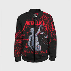 Бомбер детский Metallica, цвет: 3D-черный