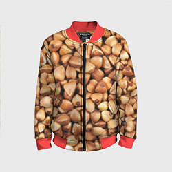 Бомбер детский Гречка, цвет: 3D-красный