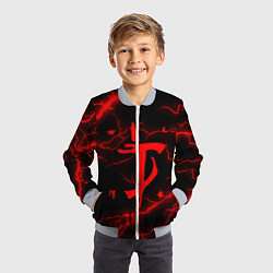 Бомбер детский DOOM ETERNAL, цвет: 3D-серый — фото 2