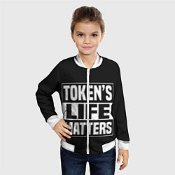 Бомбер детский TOKENS LIFE MATTERS, цвет: 3D-белый — фото 2