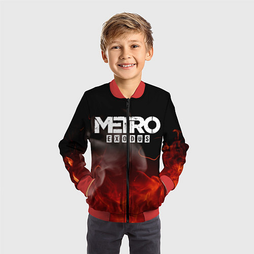 Детский бомбер METRO EXODUS / 3D-Красный – фото 3