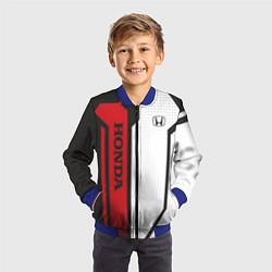 Бомбер детский Honda Driver team, цвет: 3D-синий — фото 2