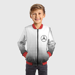 Бомбер детский Mercedes-Benz, цвет: 3D-красный — фото 2