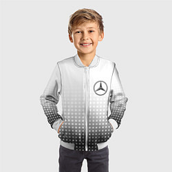 Бомбер детский Mercedes-Benz, цвет: 3D-белый — фото 2
