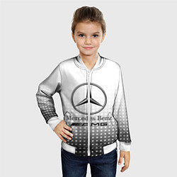 Бомбер детский Mercedes-Benz, цвет: 3D-белый — фото 2