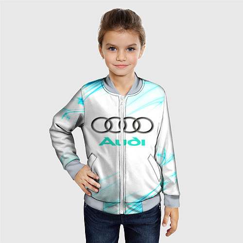 Детский бомбер Audi / 3D-Серый – фото 4