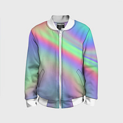Бомбер детский Gradient vinyl, цвет: 3D-белый