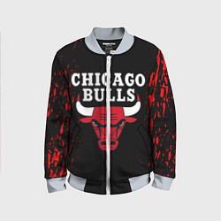 Бомбер детский CHICAGO BULLS, цвет: 3D-серый