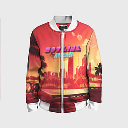 Бомбер детский HOTLINE MIAMI, цвет: 3D-белый