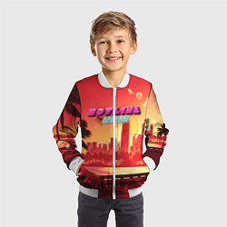Бомбер детский HOTLINE MIAMI, цвет: 3D-белый — фото 2