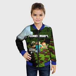 Бомбер детский Minecraft, цвет: 3D-синий — фото 2