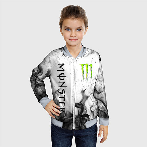 Детский бомбер MONSTER ENERGY / 3D-Серый – фото 4