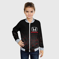 Бомбер детский HONDA, цвет: 3D-серый — фото 2