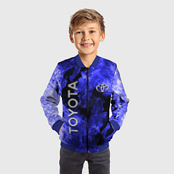 Бомбер детский TOYOTA, цвет: 3D-синий — фото 2