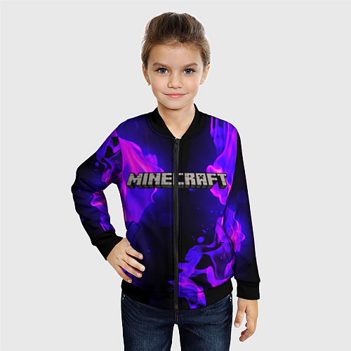 Детский бомбер MINECRAFT / 3D-Черный – фото 4
