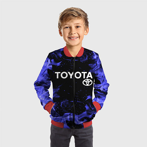 Детский бомбер TOYOTA / 3D-Красный – фото 3