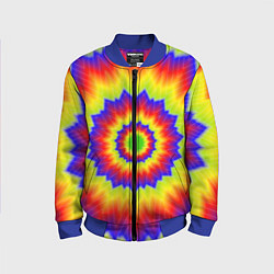 Бомбер детский Tie-Dye, цвет: 3D-синий