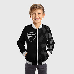 Бомбер детский DUCATI 1, цвет: 3D-белый — фото 2