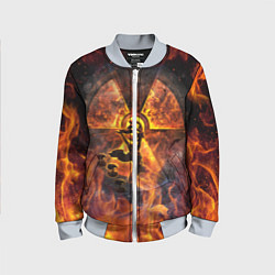 Бомбер детский S T A L K E R 2, цвет: 3D-серый