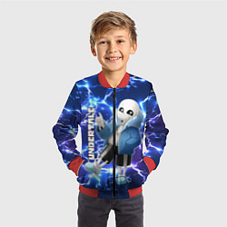 Бомбер детский UNDERTALE АНДЕРТЕЙЛ, цвет: 3D-красный — фото 2