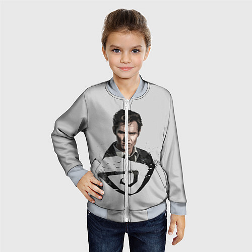 Детский бомбер Настоящий детектив / 3D-Серый – фото 4