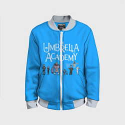 Бомбер детский The umbrella academy, цвет: 3D-серый