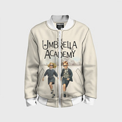 Бомбер детский The umbrella academy, цвет: 3D-белый