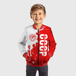 Бомбер детский СССР, цвет: 3D-красный — фото 2