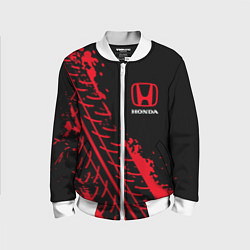 Бомбер детский HONDA ХОНДА, цвет: 3D-белый