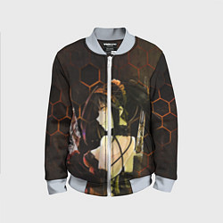 Бомбер детский Куруми Токисаки, цвет: 3D-серый