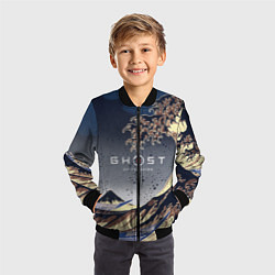 Бомбер детский Ghost of Tsushima, цвет: 3D-черный — фото 2