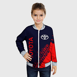 Бомбер детский TOYOTA ТОЙОТА, цвет: 3D-серый — фото 2