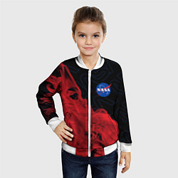 Бомбер детский NASA НАСА, цвет: 3D-белый — фото 2