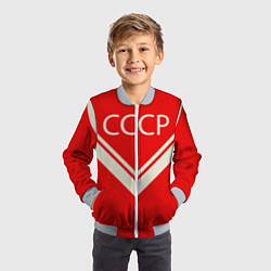 Бомбер детский СССР хоккейная форма, цвет: 3D-серый — фото 2