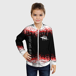 Бомбер детский Dead by Daylight, цвет: 3D-белый — фото 2