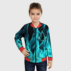 Бомбер детский ASSASSINS CREED VALHALLA, цвет: 3D-красный — фото 2