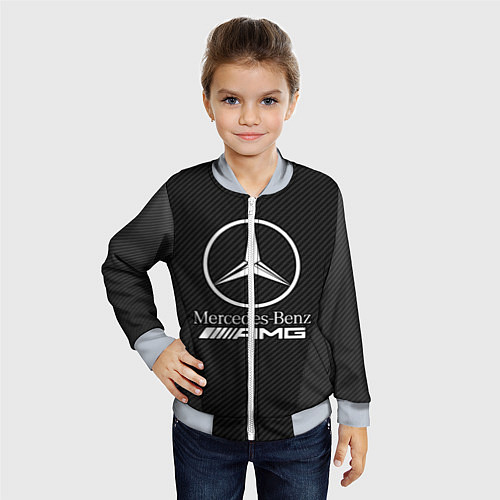 Детский бомбер MERCEDES-BENZ / 3D-Серый – фото 4