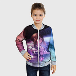 Бомбер детский Урарака, Очако, цвет: 3D-серый — фото 2